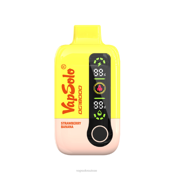 Puff VapSolo - banane fraise VapSolo DG18000 vape jetable D64256