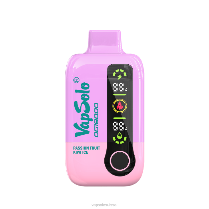 VapSolo Avis - glace au kiwi aux fruits de la passion VapSolo DG18000 vape jetable D64252