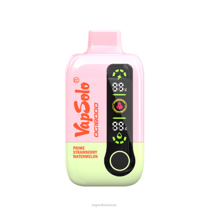 VapSolo Nicotine - pastèque aux fraises de première qualité VapSolo DG18000 vape jetable D64254