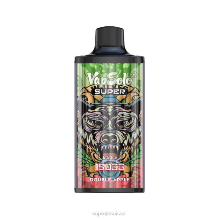VapSolo Avis - double pomme VapSolo SUPER vape jetable D64217