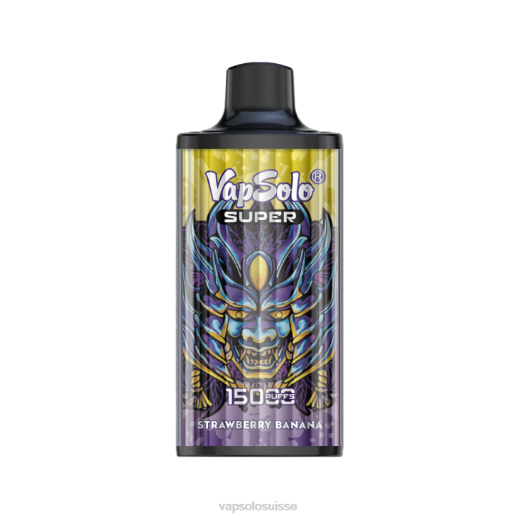 VapSolo Suisse - banane fraise VapSolo SUPER vape jetable D64222