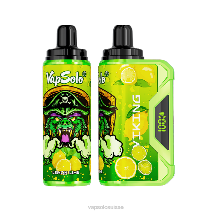 VapSolo Nicotine - citron vert VapSolo VIKING vape jetable D64240