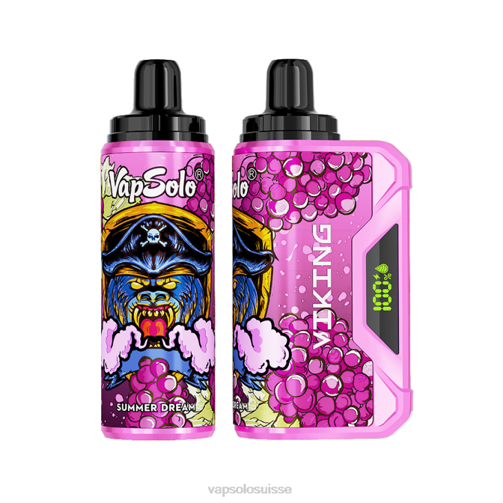 VapSolo Nicotine - rêve d'été VapSolo VIKING vape jetable D64247
