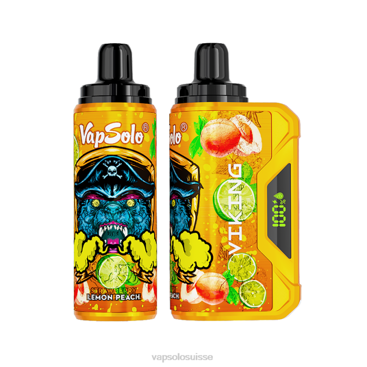 VapSolo Prix - pêche au citron VapSolo VIKING vape jetable D64241