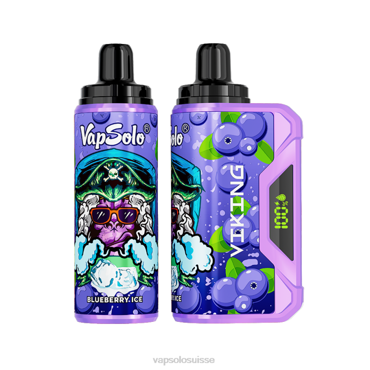 VapSolo Suisse - myrtille VapSolo VIKING vape jetable D64236